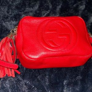Soho leather disco bag Gucci red leather